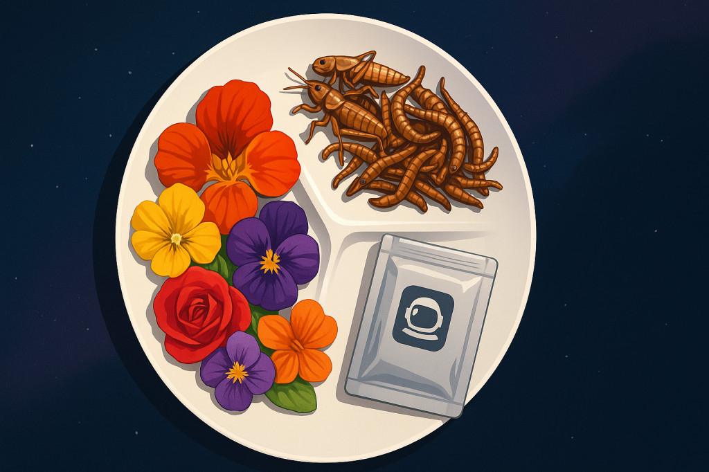 Manger insolite : Fleurs comestibles, insectes comestibles, cosmonautes