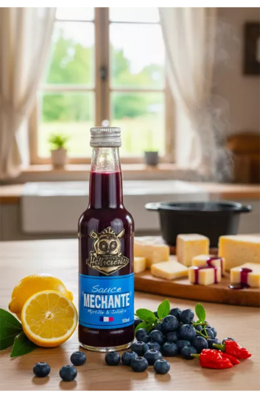 Sauce myrtille jolokia Hellicious - vue détail