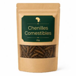 Chenilles comestibles déshydratées - sachet apéro 25g